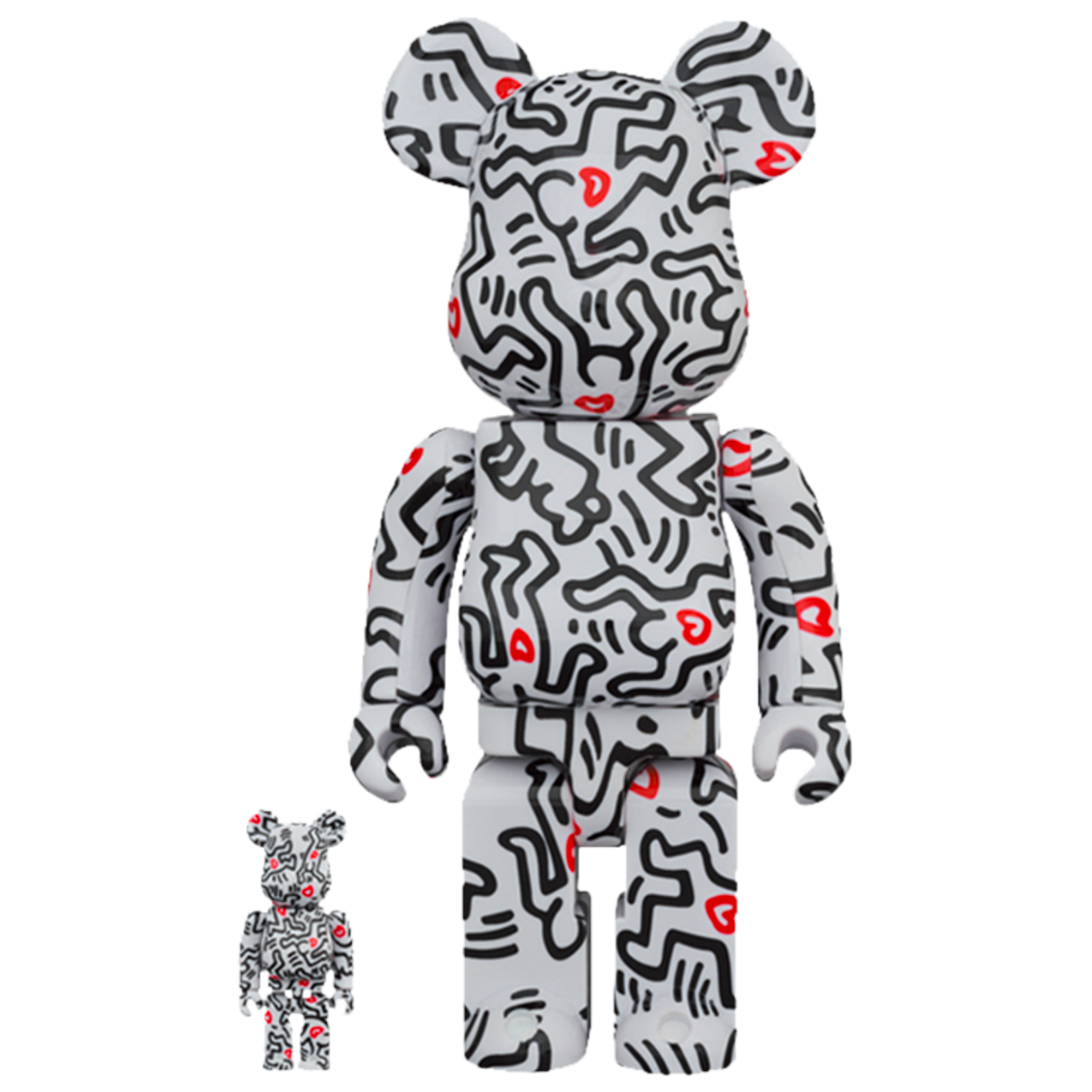 Keith Haring #8 100% & 400% Set - BE@RBRICK Official Medicom