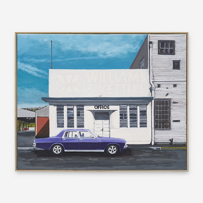 Brian Culy Photographer and Painter Original Oil Painting Boyd-Dunlop Gallery Arcade Gallery Hawke's Bay Napier Hawkes Bay Ahuriri Local Scenery Cars