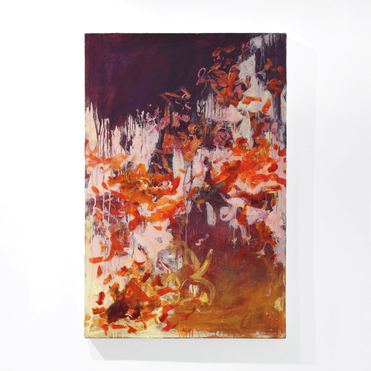 Abbey Lyman Female Abstract Auckland Artist Colourful Gestural Oil Paintings Boyd-Dunlop Gallery Hawke's Bay