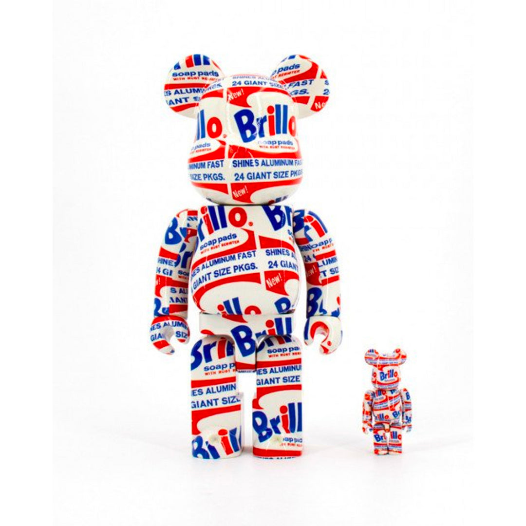 MEDICOM TOY - BE@RBRICK ANDY WARHOL Brillo 100％ 400% Medicom Andy Warhol Brillo 100% & 400% Be@rbrick 2-Pack