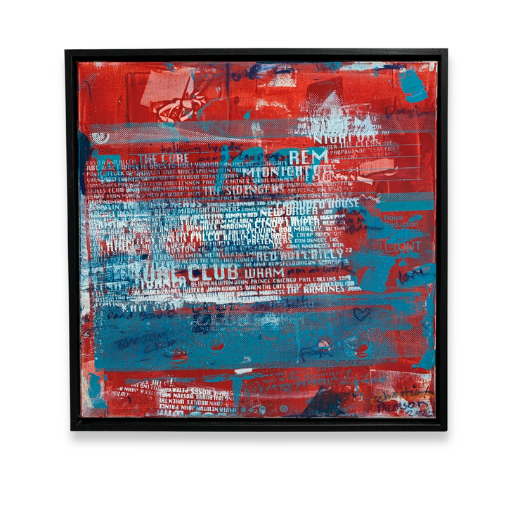 Christian Nicolson New Zealand Pop Artist Abstract Pop Art Resin Mixed Media Paintings Acrylic on Canvas Boyd-Dunlop Gallery Arcade 4 Hastings Street Napier Hawkes Bay art dealer 