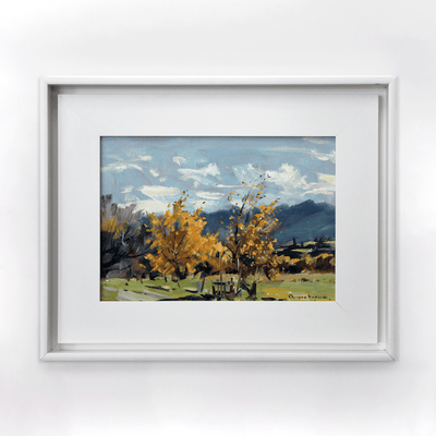 Douglas Badcock Landscape Plein air Oil On Board Original Paintings by Artist at Boyd-Dunlop Gallery Hawke's Bay Napier Hastings Street