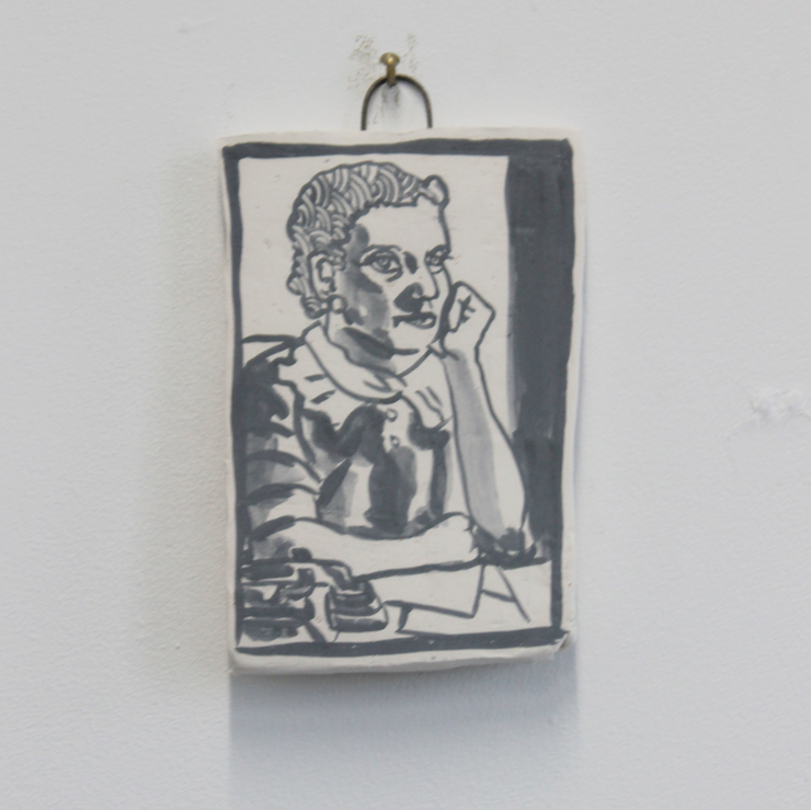 Sam Mitchell Original Artwork ceramic watercolour Pottery  Portraits Art Collector Art Collection NZ art Figurative Illustrative Pop-art Paintings with Food Themes Auckland Based Artist at Boyd-Dunlop Gallery Hawke's Bay Napier Hastings Street Tomorrow we will run faster Boyd-Dunlop Contemporary 