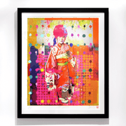 Boyd-Dunlop Gallery Napier, Pop Art, Matt Palmer, Inkii pop art prints colour geisha, hot pink dots