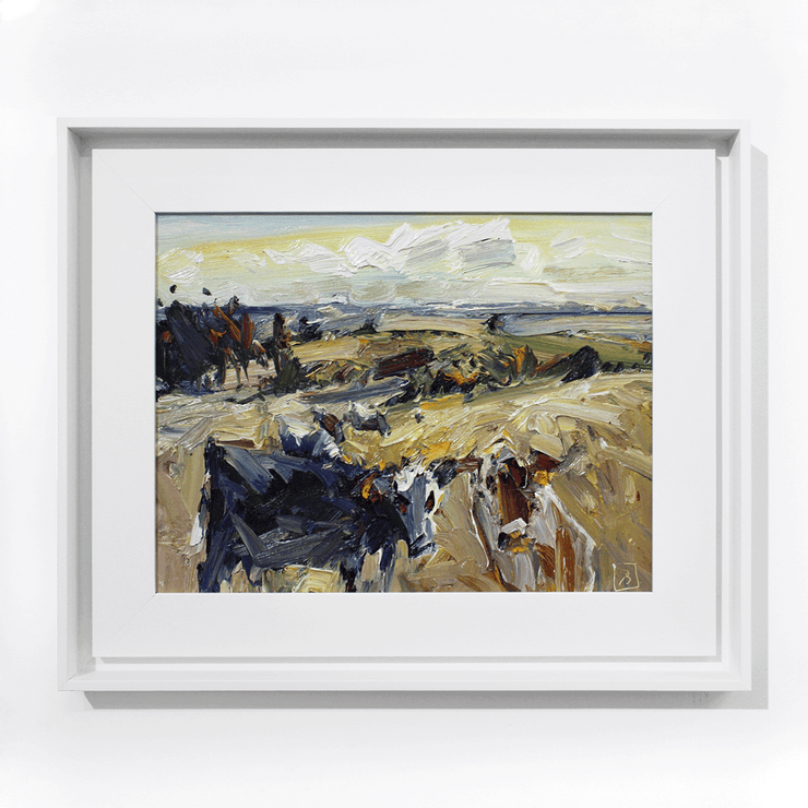 John Badcock Thick Abstract Impasto Oil On Board Original Paintings by Greenvale South Island Artist at Boyd-Dunlop Gallery Hawke's Bay Napier Hastings Street Plein Air 