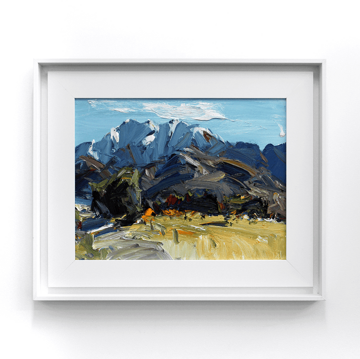 John Badcock Thick Abstract Impasto Oil On Board Original Paintings by Greenvale South Island Artist at Boyd-Dunlop Gallery Hawke's Bay Napier Hastings Street Plein Air 