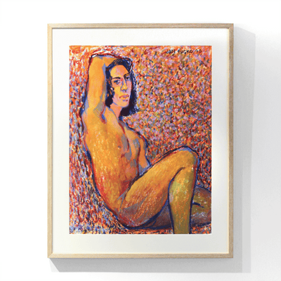 Nude portrait Jan Nigro oil stick Boyd-Dunlop Gallery 