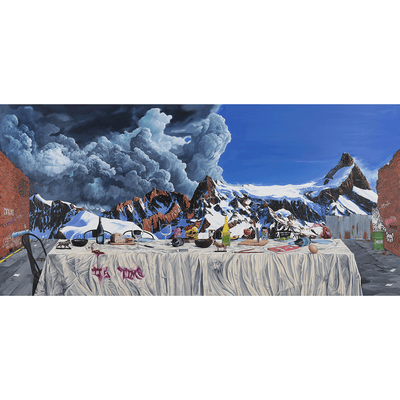 Boyd-Dunlop Gallery Napier Art GalleryJeremy McCormick Hyperrealism Surreal Urban Landscape Surealism Wildlife Limited Edition Prints The Last Supper Table
