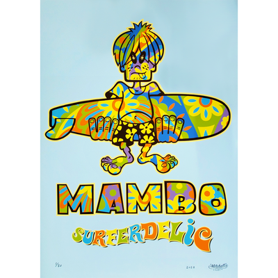 Jim Mitchell Mambo Rubber Soul Exhibition Original Poster Paintings at Boyd-Dunlop Gallery