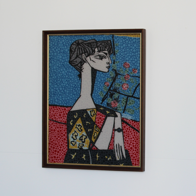 Jo Blogg Boyd-Dunlop Gallery Flowers Pantings Framing Acrylic dots Colour Boyd-Dunlop Gallery Art Dealer Napier Abstract woman artist Hastings Street mandala picasso