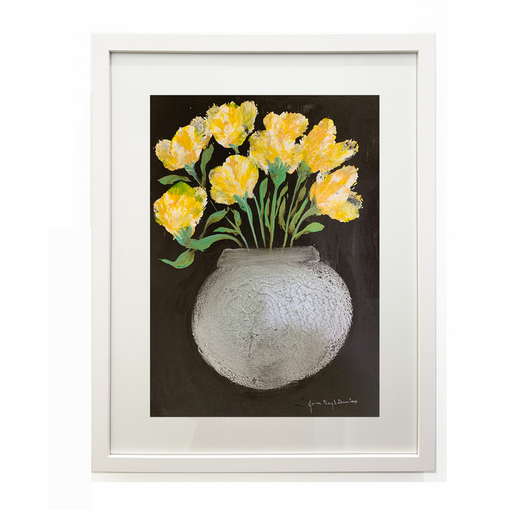 Silver Vase of Flowers