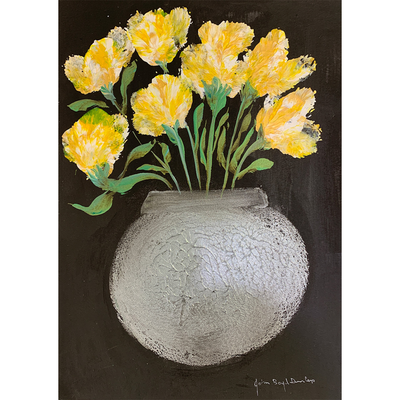 Boyd-Dunlop Gallery Napier Hawkes Bay John Boyd-Dunlop Painting Figures Humanity Drawing Gouache Ink Figures, Napier Hastings Street Boyd-Dunlop Gallery Napier woman head flowers portrait Art Dealer art collector collection originals framing framed art