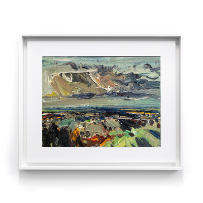 John Badcock Thick Abstract Impasto Oil On Board Original Paintings by Greenvale South Island Artist at Boyd-Dunlop Gallery Hawke's Bay Napier Hastings Street Plein Air Boyd-Dunlop art dealer Contemporary framed works art for sale portrait landscape 