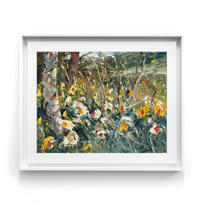 John Badcock Thick Abstract Impasto Oil On Board Original Paintings by Greenvale South Island Artist at Boyd-Dunlop Gallery Hawke's Bay Napier Hastings Street Plein Air Boyd-Dunlop art dealer Contemporary framed works art for sale portrait landscape 