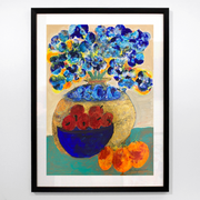 Tamarillos in a Blue Bowl