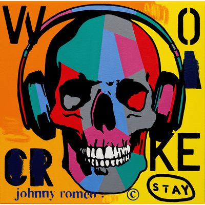Johnny Romeo Sticker Johnny Romeo - Original Oil and Acrylic on Canvas - Boyd-Dunlop Gallery