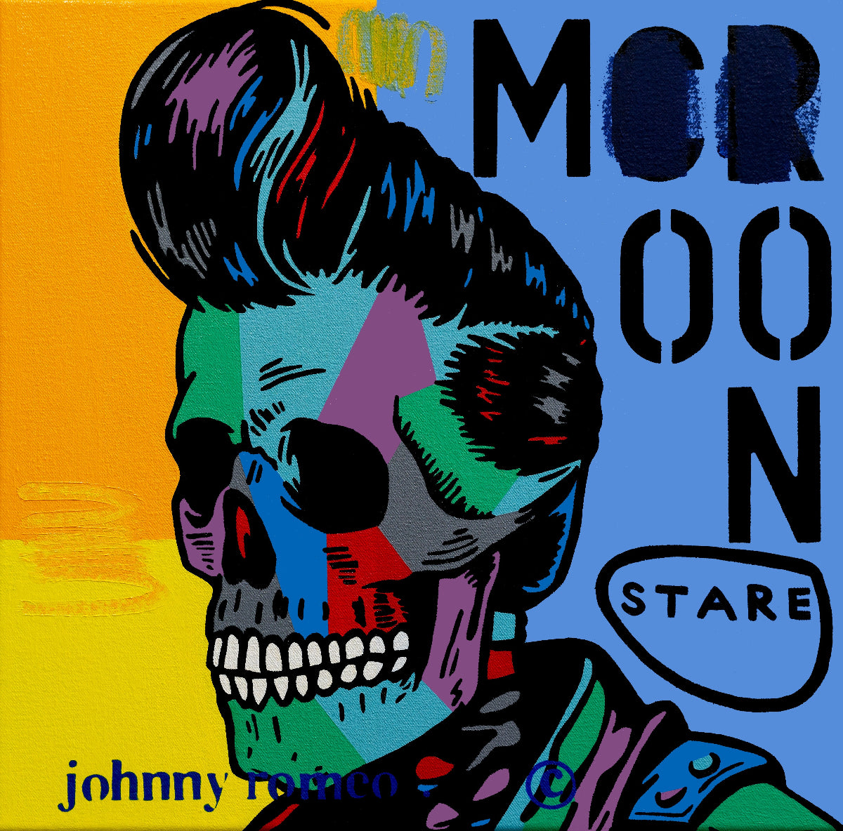 In Stereo, 2026 - Johnny Romeo - Original Acrylic and Oil on Canvas ...