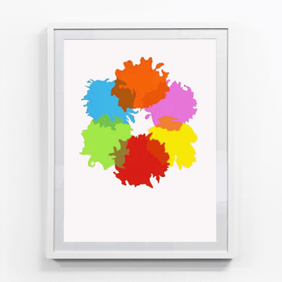 Sarah Hughs colour abstract Boyd-Dunlop Gallery screenprint 