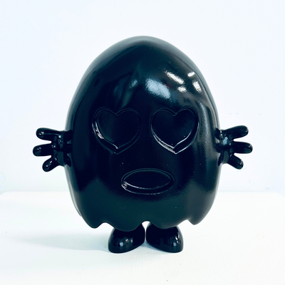 Boyd-Dunlop Gallery Pop Art Prints and Original Artworks Love Ghost Figurine Richard Boyd-Dunlop Black White Ghost Toy Limited edition pop art art collection deisgner toys 