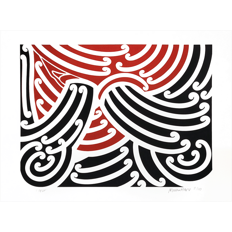 Tristan Marler Manawa Tapu Maori New Zealand Artist Tradtional Aotearoa Tattoo Graphic Painting Ta Moko Limited Edition Prints