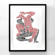 Tristan Marler Manawa Tapu Maori New Zealand Artist Tradtional Aotearoa Tattoo Graphic Painting Ta Moko Limited Edition Prints