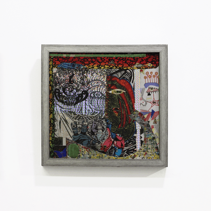 Richard Boyd-Dunlop Acrylic on Canvas Glitter Dust Painting Abstract Introduction Paintings Boyd-Dunlop Gallery Contemporary Fine Art Hawkes Bay Napier Hastings Street art collector holographoc psychedelic artdealer art collection collage 