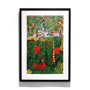 Patrick Tyman Hawke's Bay Artist Jungle Scenes Colourful Limited Edition Screenprints of Indian Jungle Animals Boyd-Dunlop Gallery