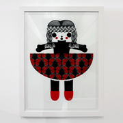 Penny Stotter, kiwiana, fine art print, Boyd-Dunlop Gallery, Hastings Street Napier doll butterflies