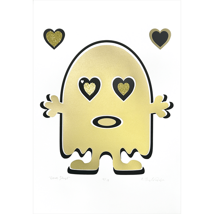 Love Ghost (screenprint gold)