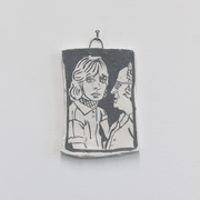 Sam Mitchell Original Artwork ceramic watercolour Pottery  Portraits Art Collector Art Collection NZ art Figurative Illustrative Pop-art Paintings with Food Themes Auckland Based Artist at Boyd-Dunlop Gallery Hawke's Bay Napier Hastings Street Tomorrow we will run faster Boyd-Dunlop Contemporary 