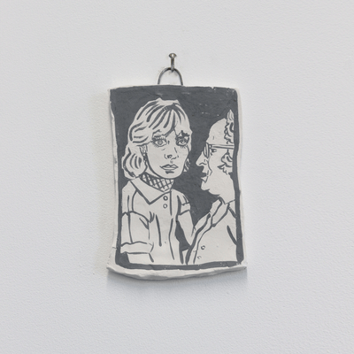 Sam Mitchell Original Artwork ceramic watercolour Pottery  Portraits Art Collector Art Collection NZ art Figurative Illustrative Pop-art Paintings with Food Themes Auckland Based Artist at Boyd-Dunlop Gallery Hawke's Bay Napier Hastings Street Tomorrow we will run faster Boyd-Dunlop Contemporary 