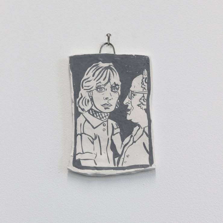 Sam Mitchell Original Artwork ceramic watercolour Pottery  Portraits Art Collector Art Collection NZ art Figurative Illustrative Pop-art Paintings with Food Themes Auckland Based Artist at Boyd-Dunlop Gallery Hawke's Bay Napier Hastings Street Tomorrow we will run faster Boyd-Dunlop Contemporary 