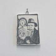 Sam Mitchell Original Artwork ceramic watercolour Pottery  Portraits Art Collector Art Collection NZ art Figurative Illustrative Pop-art Paintings with Food Themes Auckland Based Artist at Boyd-Dunlop Gallery Hawke's Bay Napier Hastings Street Tomorrow we will run faster Boyd-Dunlop Contemporary 
