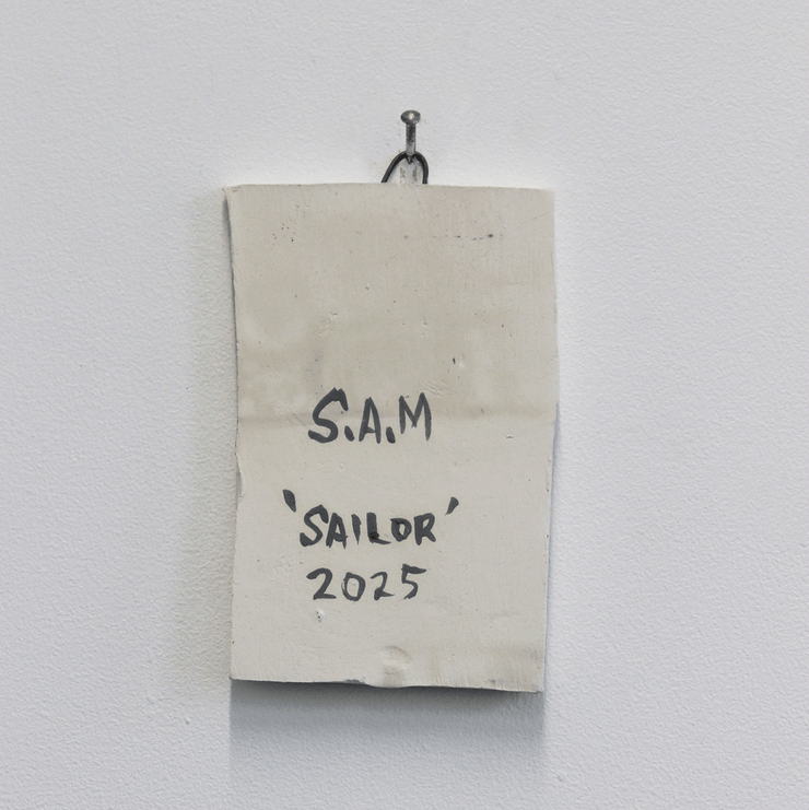 Sam Mitchell Original Artwork ceramic watercolour Pottery  Portraits Art Collector Art Collection NZ art Figurative Illustrative Pop-art Paintings with Food Themes Auckland Based Artist at Boyd-Dunlop Gallery Hawke's Bay Napier Hastings Street Tomorrow we will run faster Boyd-Dunlop Contemporary 