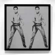 Sunday B Morning Andy Warhol Double Elvis Famous Singer Two Tone silk screen on museum board	875 x 980 mm