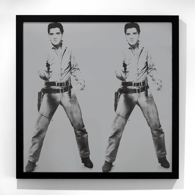 Sunday B Morning Andy Warhol Double Elvis Famous Singer Two Tone silk screen on museum board	875 x 980 mm
