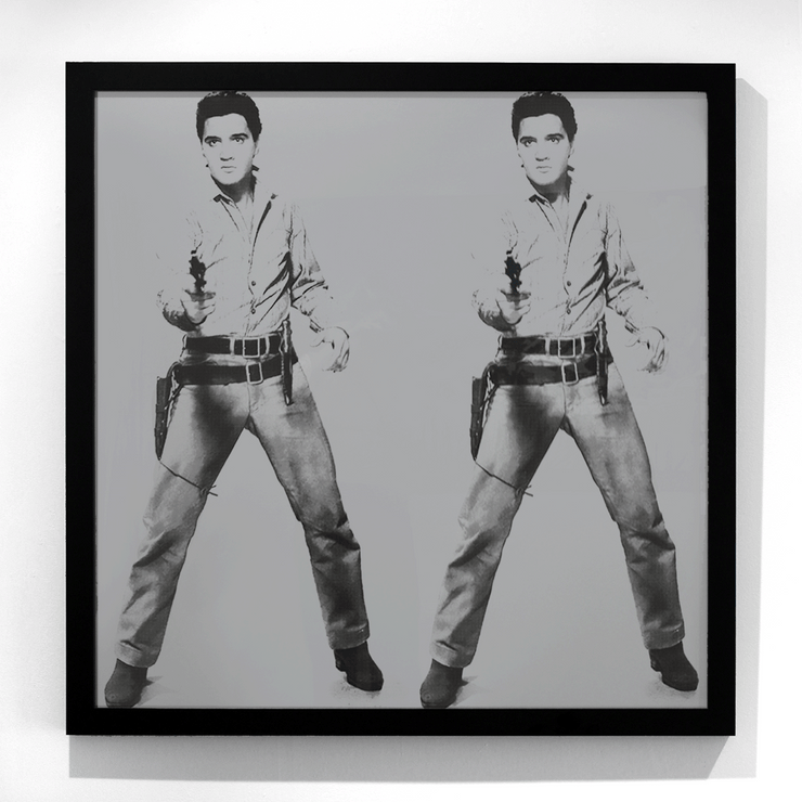Sunday B Morning Andy Warhol Double Elvis Famous Singer Two Tone silk screen on museum board	875 x 980 mm