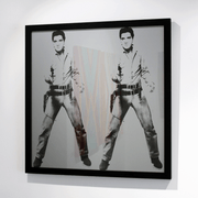 Sunday B Morning Andy Warhol Double Elvis Famous Singer Two Tone silk screen on museum board	875 x 980 mm