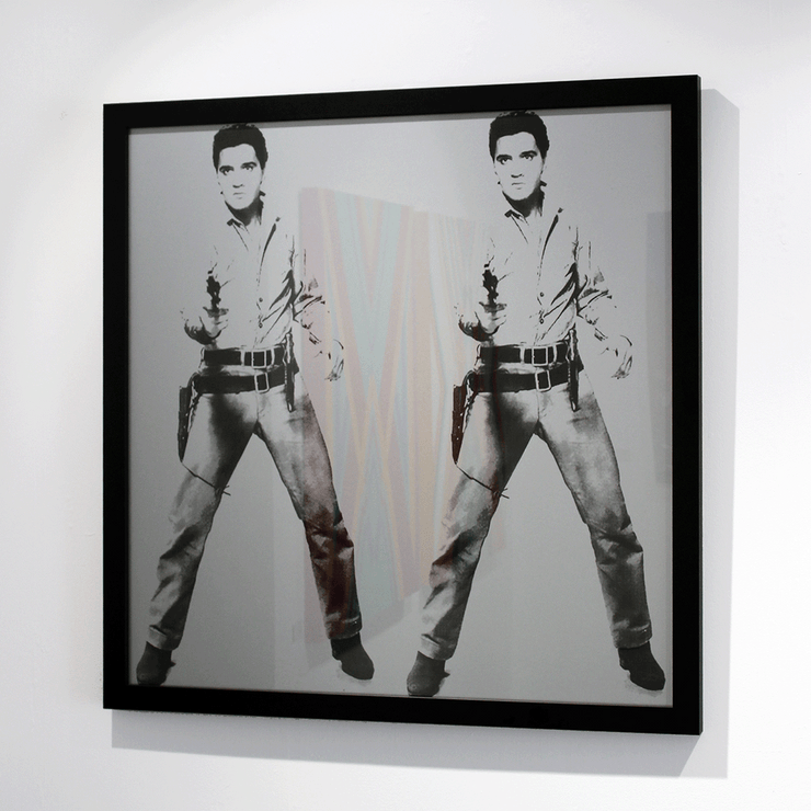 Sunday B Morning Andy Warhol Double Elvis Famous Singer Two Tone silk screen on museum board	875 x 980 mm