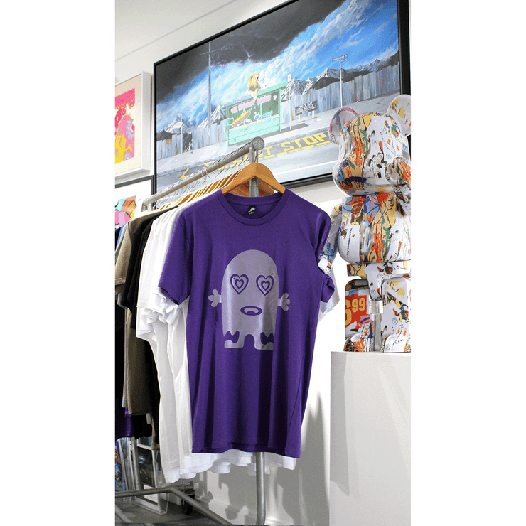 Richard Boyd-Dunlop Kind Love The World screenprinted Love Ghost T shirts Napier New Zealand Arcade Gallery Boyd-Dunlop Gallery 