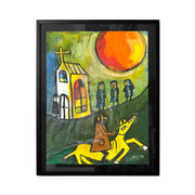 Simon Kerr Abstract Expressionism Expressionist New Zealand Artist Hawkes Bay Art Napier Boyd-Dunlop Gallery Fine Art Acrylic on Board Framed Hastings Street Hawkes Bay Bank Robber Safe Cracker art dealer art collection painter nz painter sun 