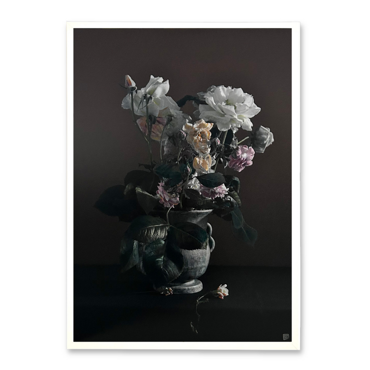 Boyd-Dunlop Gallery Hawke's Bay Napier Hastings Street  Boyd-Dunlop art dealer Contemporary framed works art for sale portrait landscape Susan Badcock Floral Photograph still life Hand coloured photograph framed framer art dealer interior design  roses