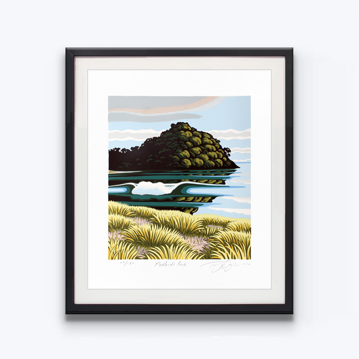 Tony Ogle Screenprint Limited Edition Prints New Zealand Seascape Landscape Ocean Boyd-Dunlop Gallery Paper Print Hawkes Bay Napier