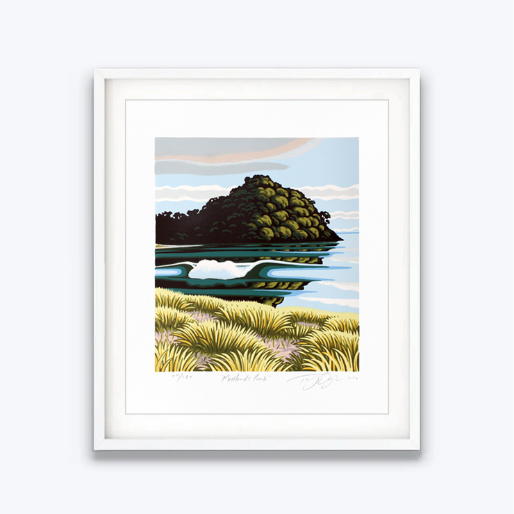 Tony Ogle Screenprint Limited Edition Prints New Zealand Seascape Landscape Ocean Boyd-Dunlop Gallery Paper Print Hawkes Bay Napier