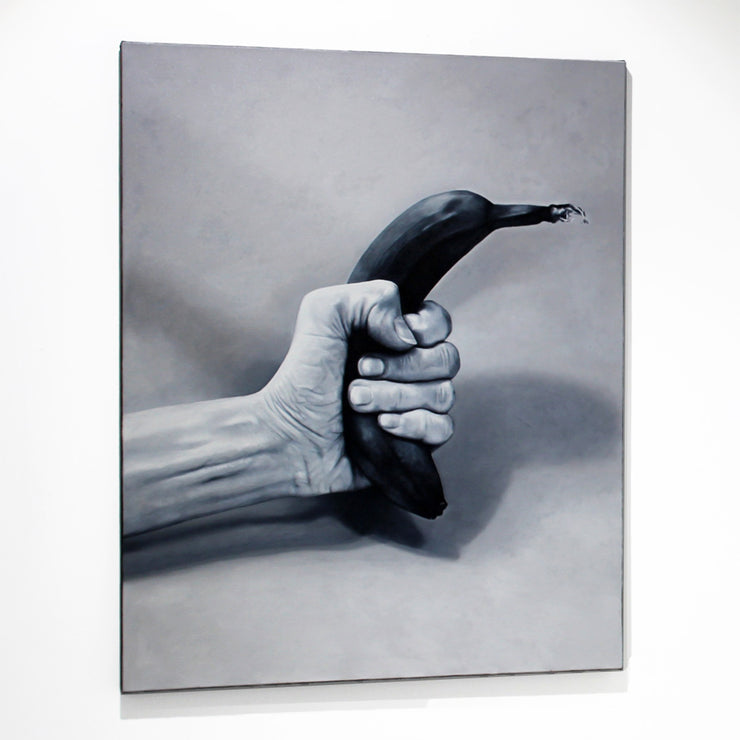 Dita Angeles Auckland Painter Oil On Canvas Artist Portrait Realism Painting Hawkes Bay Napier Boyd-Dunlop Art Gallery Hastings Street art dealer female woman artist portrait hand black and white 