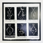 SAM MATHERS screenprint Artist at Boyd-Dunlop Gallery Napier Hawkes Bay prints limited edition Art dealer framing frames Hastings Street Napier marine interior design 