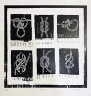 SAM MATHERS screenprint Artist at Boyd-Dunlop Gallery Napier Hawkes Bay prints limited edition Art dealer framing frames Hastings Street Napier marine interior design 