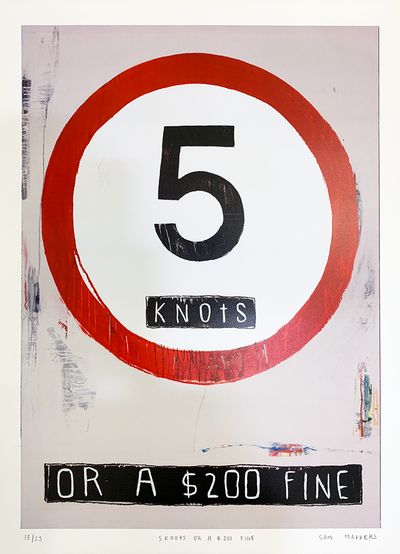 SAM MATHERS screenprint Artist at Boyd-Dunlop Gallery Napier Hawkes Bay prints limited edition Art dealer framing frames Hastings Street Napier marine interior design Art Collector fishing