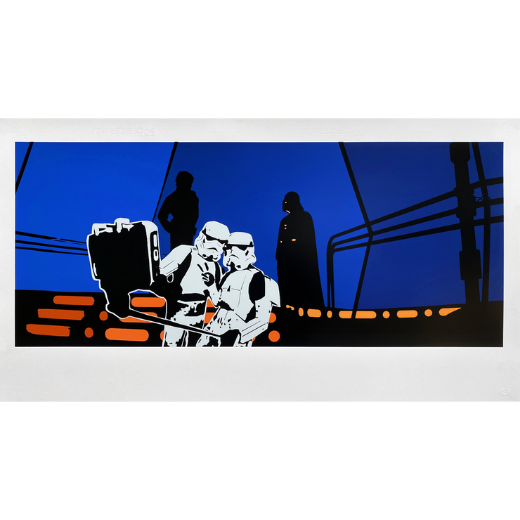 Say Cheese Star Wars Print by Brad Novak New Blood Pop New Zealand Artist Screenprints Limited Edition Prints