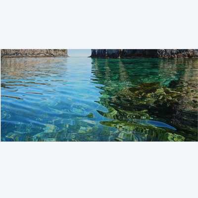 Boyd-Dunlop Gallery Napier Hawkes Bay Mark Cross Oil Painting Landscape Seascape Water Schism